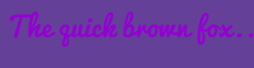 Image with Font Color 9400D3 and Background Color 654098